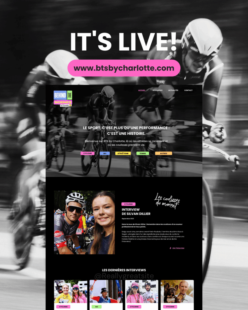 Logo BTS by Charlotte - Blog interviews athlètes et coulisses du sport